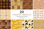 Abstract Doodles Patterns & Elements, an Illustration by Sweet Fig (Thumbnail 3 of 12)