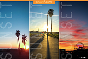 Sunset & Palm Trees Photo Bundle, a Nature Photo by Template Monkey @dscience (Thumbnail 7 of 12)