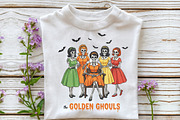 The Golden Ghouls Halloween PNG, an Illustration by DreamCafeArt (Thumbnail 4 of 7)