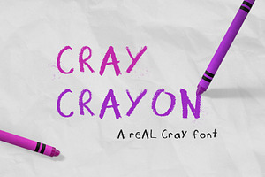 Cray Crayon Font