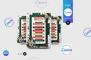 Christmas Schedule Flyer Template, a Flyer Template by Aam360 (Thumbnail 1 of 3)