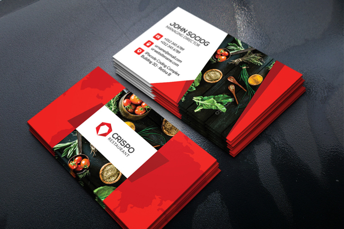 Restaurant Business Card, a Business Card Template by xnorpix (Photo 2 of 2)