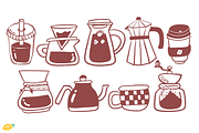 Coffee Lover PNG Clipart Bundle, a Food Illustration by LemonDesign (Thumbnail 3 of 3)