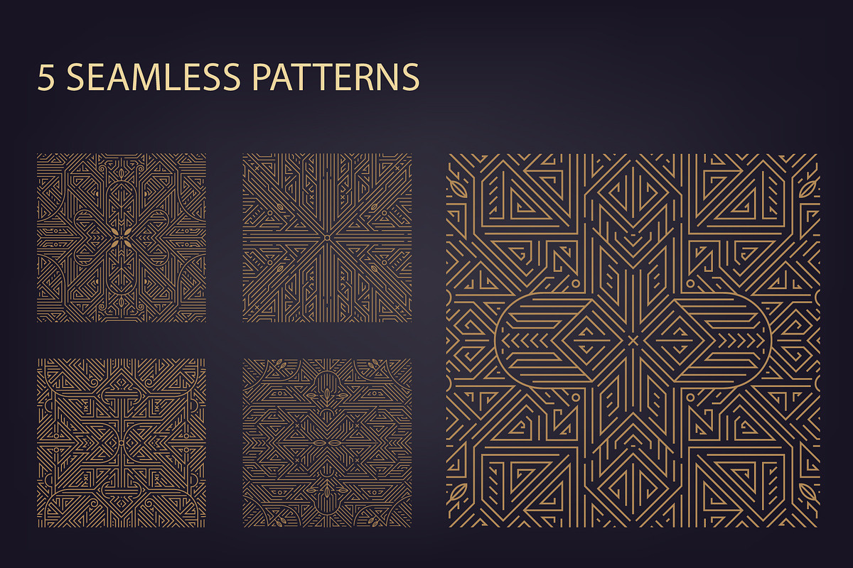 Art Deco Patterns, Frames, a Decorative Illustration by Marylia (Photo 4 of 18)