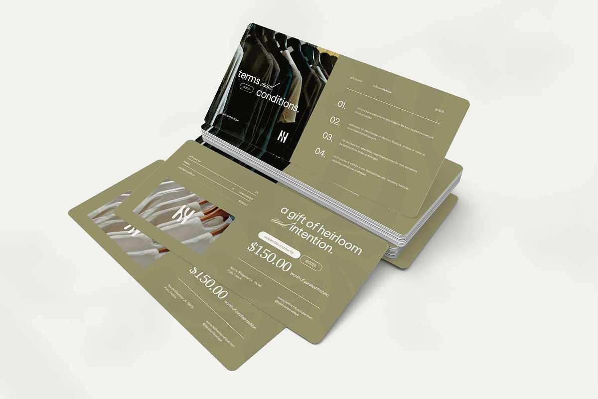 Heirloom and Intention Gift Voucher, a Print Template by VUNIRA (Photo 2 of 3)