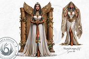 Isis Egyptian goddess clipart set, a Person Illustration by ThatsDesignArt (Thumbnail 7 of 10)