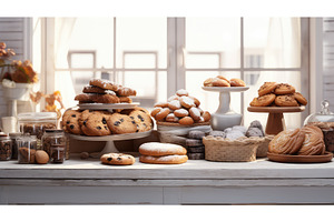 delicious table food background ai, a Food & Drink Photo by pikepicture