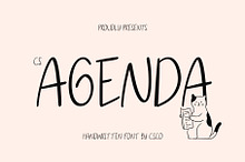 CS Agenda – Handwritten Font