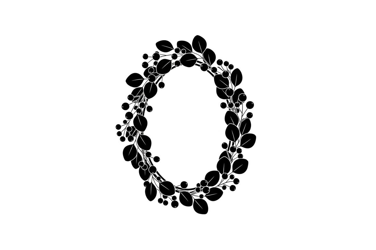 Floral Oval Wreath SVG Bundle, an Illustration by yasushie (Photo 3 of 31)