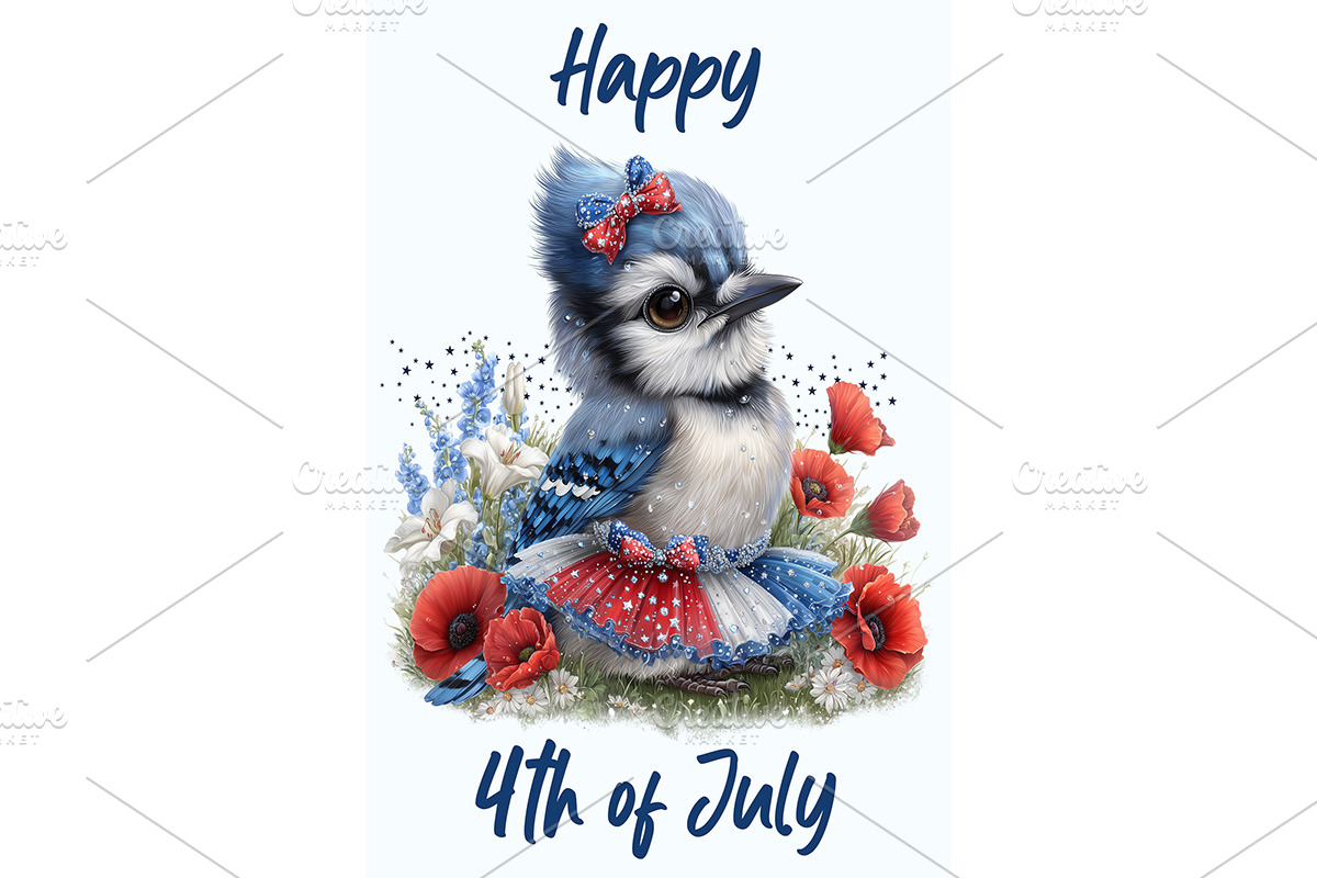 Blue Jay Art for Kids Room Decor, an Animal Illustration by Art Paradise Studios