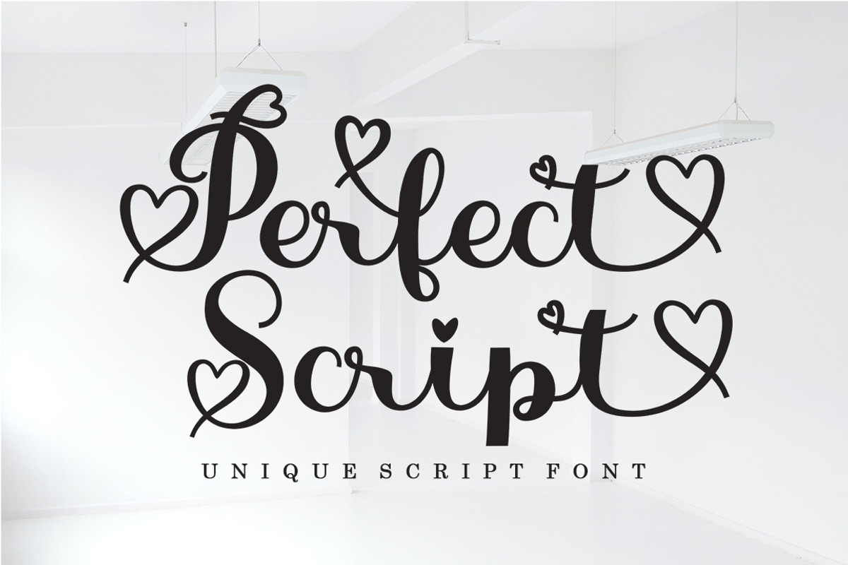 Perfect Script, a Script Font by Bosstype Studio (Photo 1 of 8)
