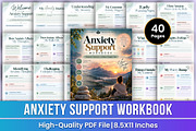 Anxiety Support Workbook | Calming, a Stationery Template by Mustafiz (Thumbnail 1 of 4)