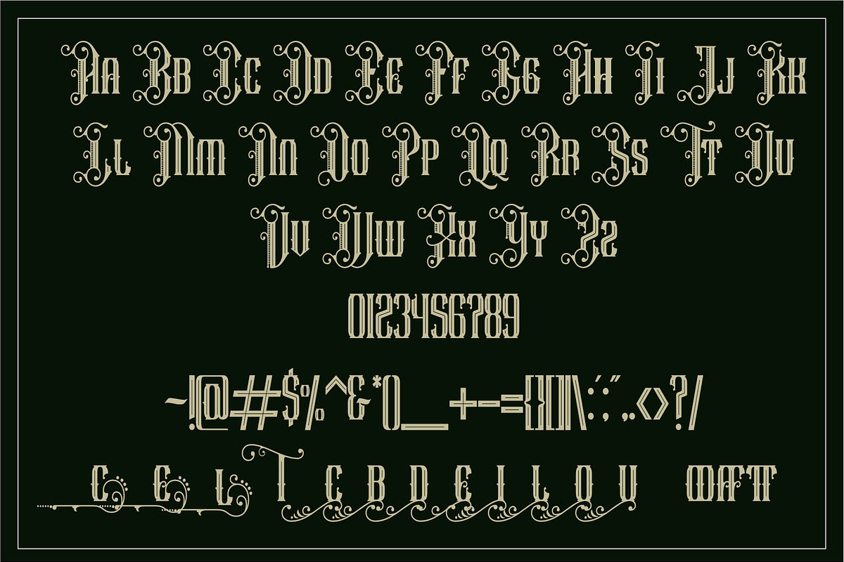 Wicken park, a Blackletter Font by LetterStock (Photo 7 of 7)
