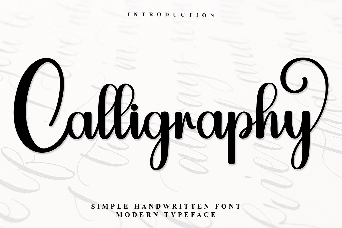 Calligraphy, a Handwritten Font by FreshTypeINK (Photo 1 of 7)