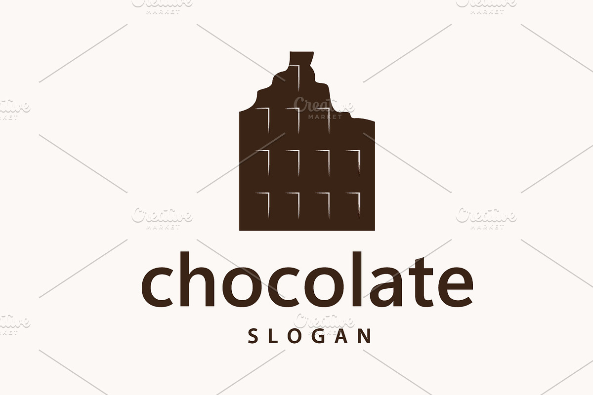 Simple modern style chocolate bite, a Branding & Logo Template by Maylianaw28 (Photo 1 of 2)