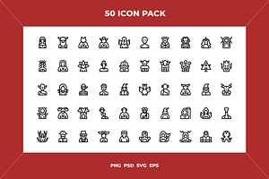 Mythical creatures icons, an Icon by Wencory