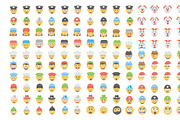 1000 Flat Smiley Icons, an Emoji Icon by Creative Stall (Thumbnail 5 of 5)