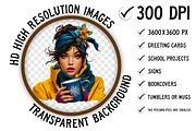 Modern Winter Girls Clipart Bundle, an Illustration by Craft Nest (Thumbnail 2 of 8)