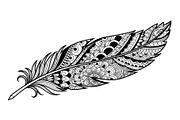 Ornamental Feather SVG Bundle, an Illustration by yasushie (Thumbnail 12 of 31)