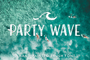 Party Wave | A Hand-Painted Font, a Handwritten Font by gracie.wilson (Thumbnail 1 of 8)