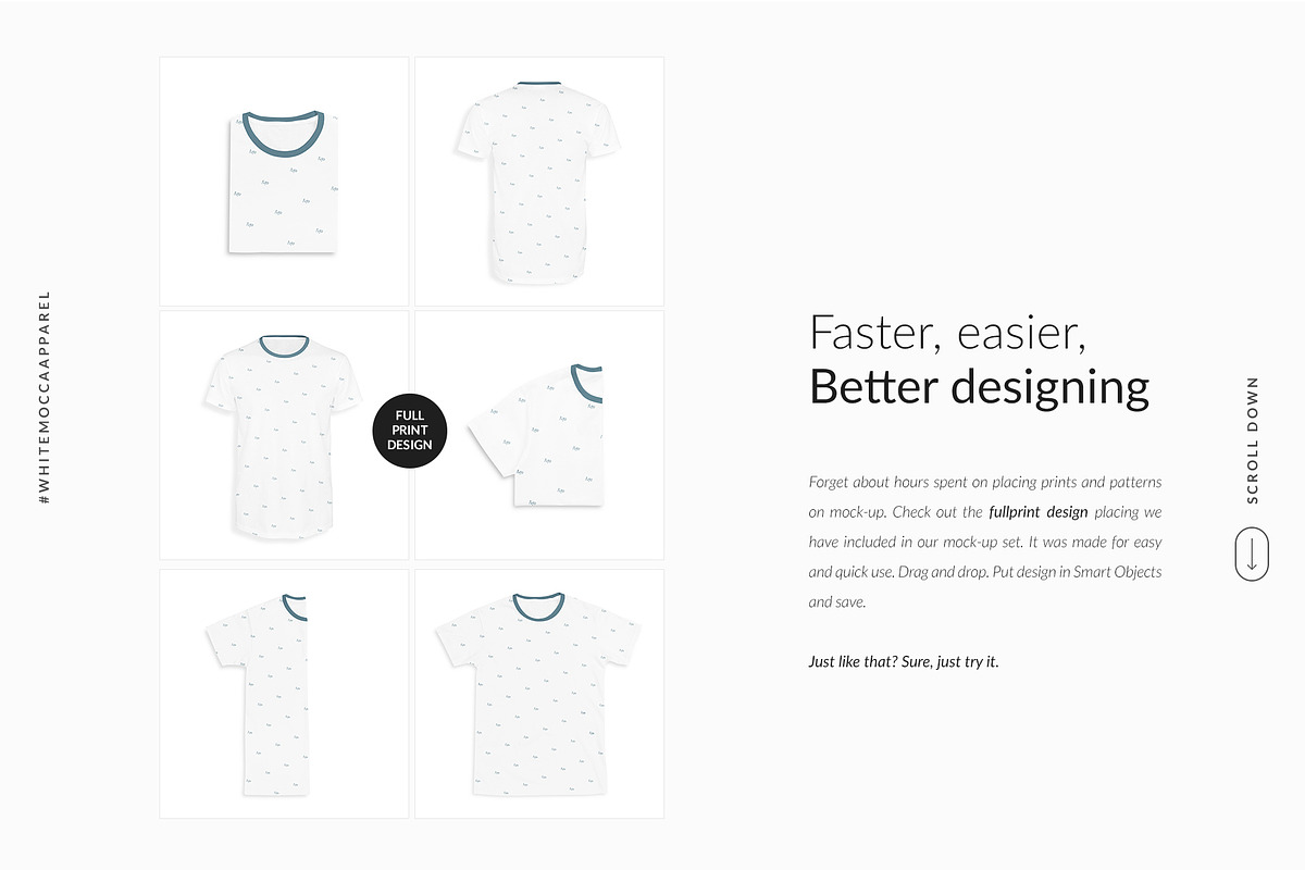 Men T-shirt Ghost Mock-ups FREE DEMO, a Books & Magazine Mockup by Apparel_Mockups (Photo 7 of 23)