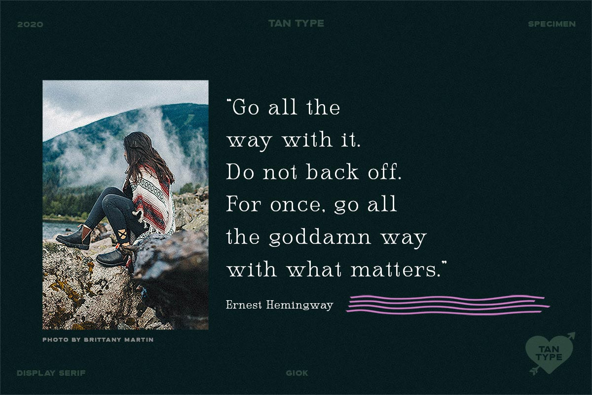 TAN - GIOK, a Serif Font by TanType (Photo 5 of 25)