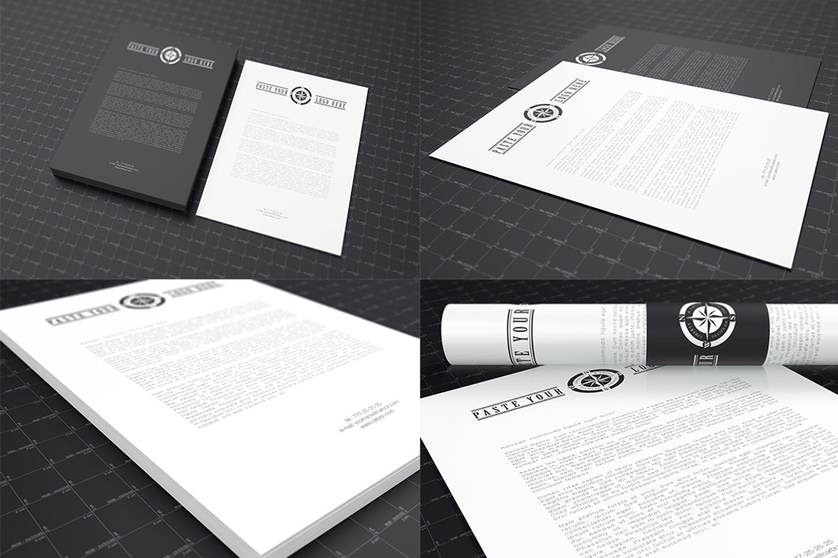 Multipurpose Letterheads Mock-ups, a Print Template by ItemBridge (Photo 4 of 5)