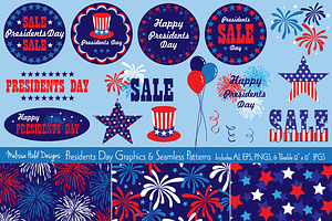 Presidents Day Graphics & Patterns