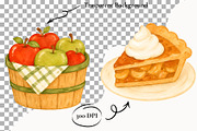 Cozy Apple Clipart Harvest Season, a Food Illustration by SugarCloudStudioArt (Thumbnail 2 of 6)