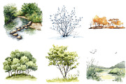 Seasonal Nature Clipart, an Illustration by DreamArtGraphic (Thumbnail 4 of 4)