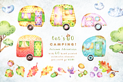Camping Autumn Adventure collection, a Decorative Illustration by Tatiana Troian (Thumbnail 2 of 8)