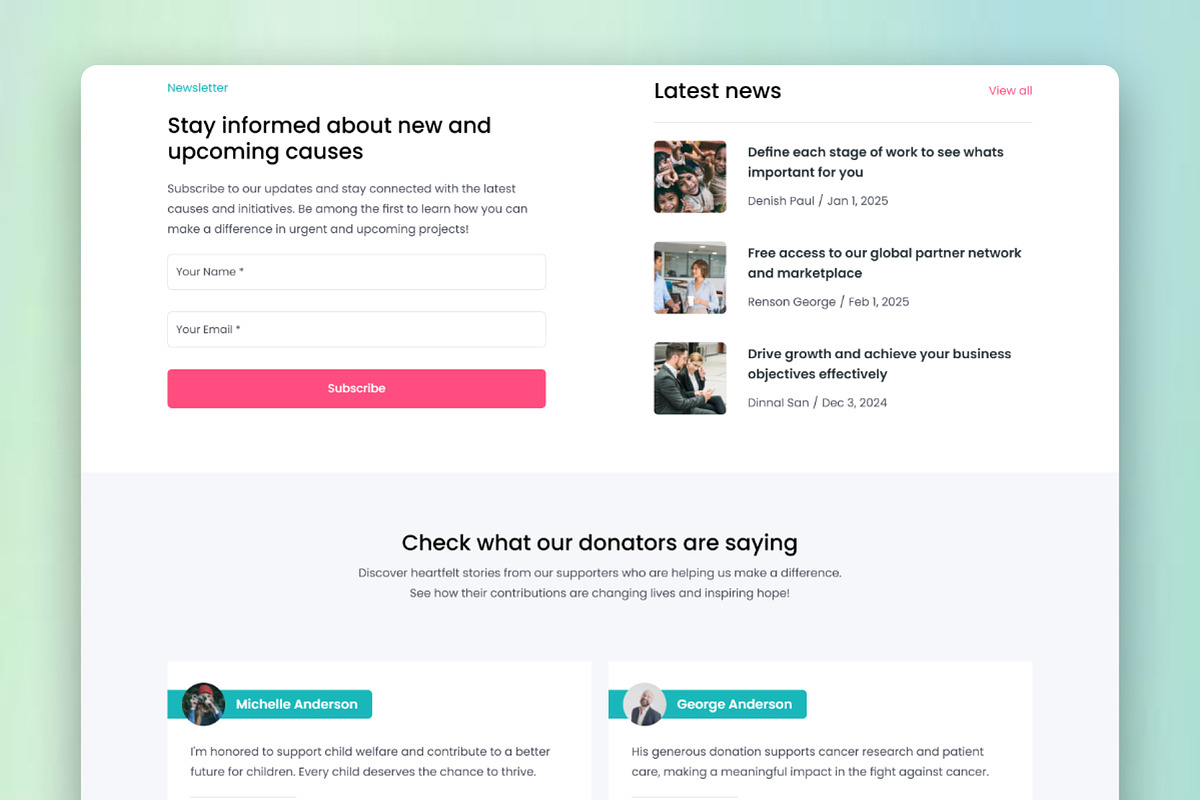 Endeavor Charity Framer Template, a Templates & Theme by WrapPixel (Photo 7 of 7)