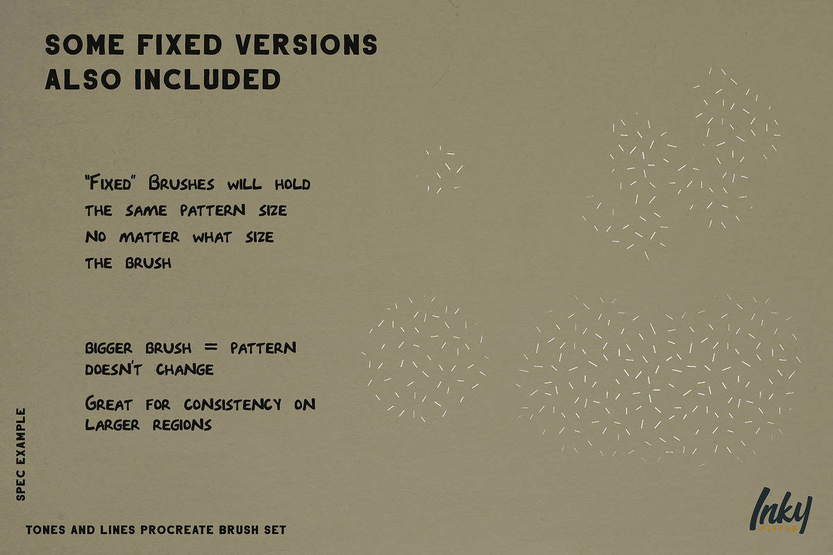 Tones and Lines Procreate Brushes, a Brush Add-On by Inky Pixels (Photo 13 of 13)
