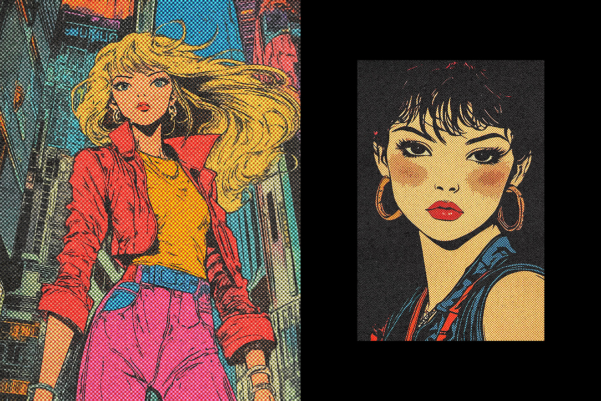 Comic Printing Poster Effect, a Layer Style Add-On by Design Squad