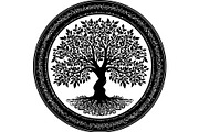 Tree of Life Circle SVG Bundle, an Object Graphic by jahid234 (Thumbnail 7 of 13)
