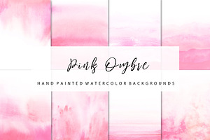 Ombre Bundle Watercolor Backgrounds