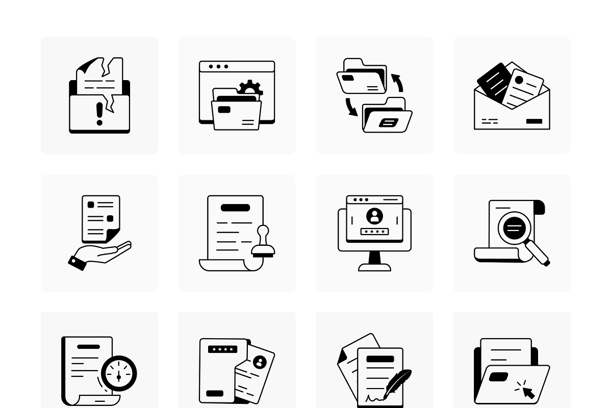 Animated File and Document Icons, an Outline Icon by Vectors Market (Photo 5 of 8)
