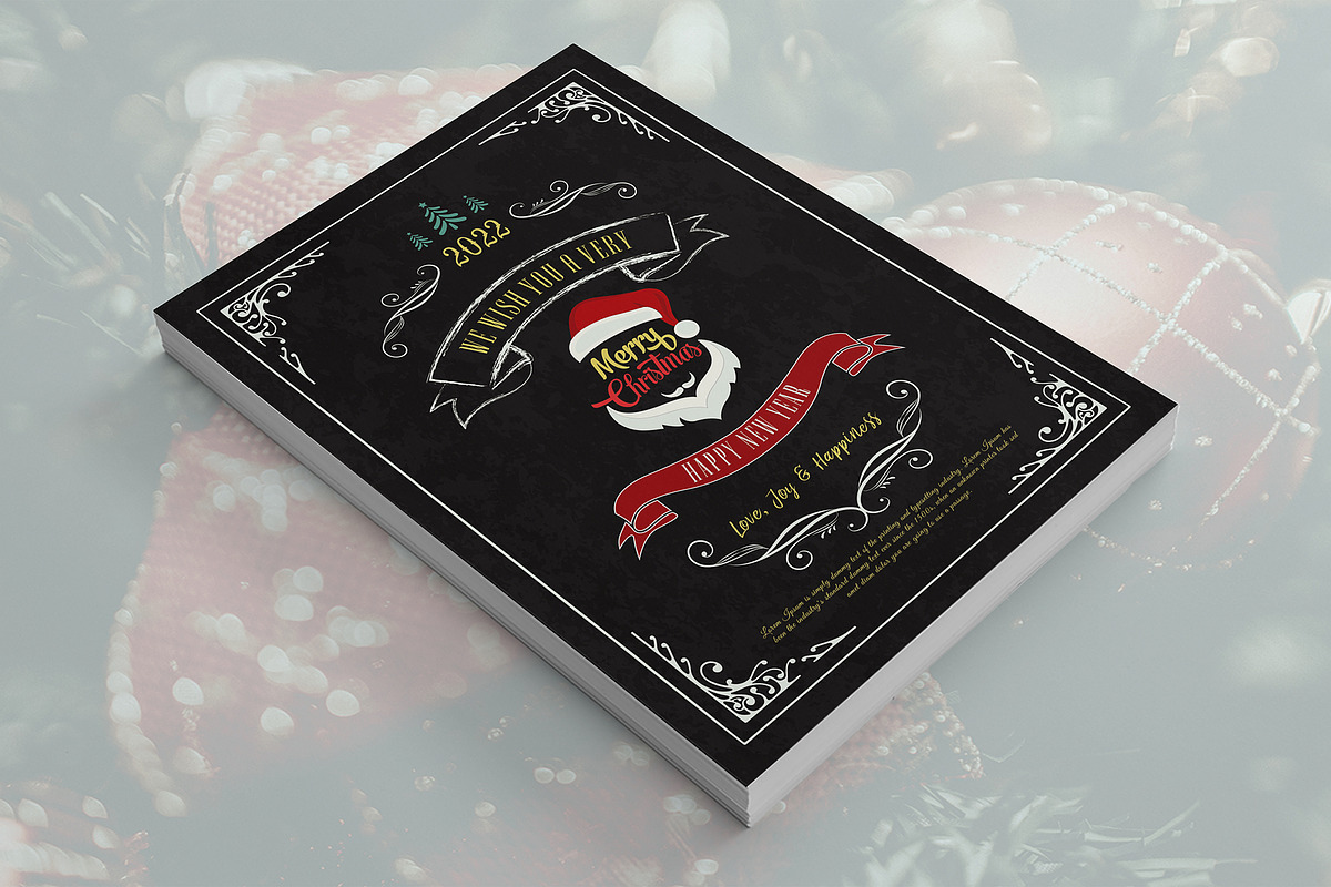Christmas Greeting Card Template, a Flyer Template by DesignDevisers (Photo 3 of 8)