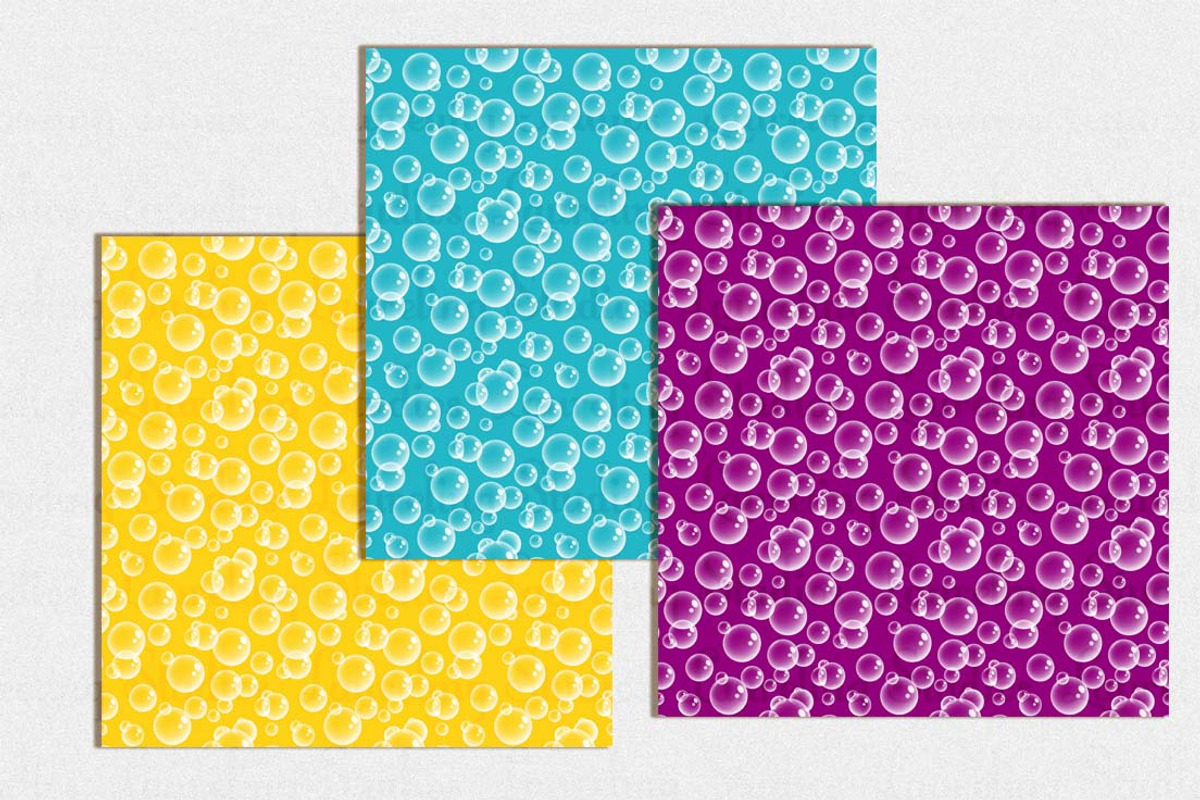Bubble Texture digital paper pack preview 3