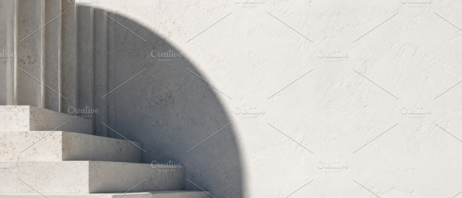Minimalist architectural shadow play, a Photo by Dvoevnore photos