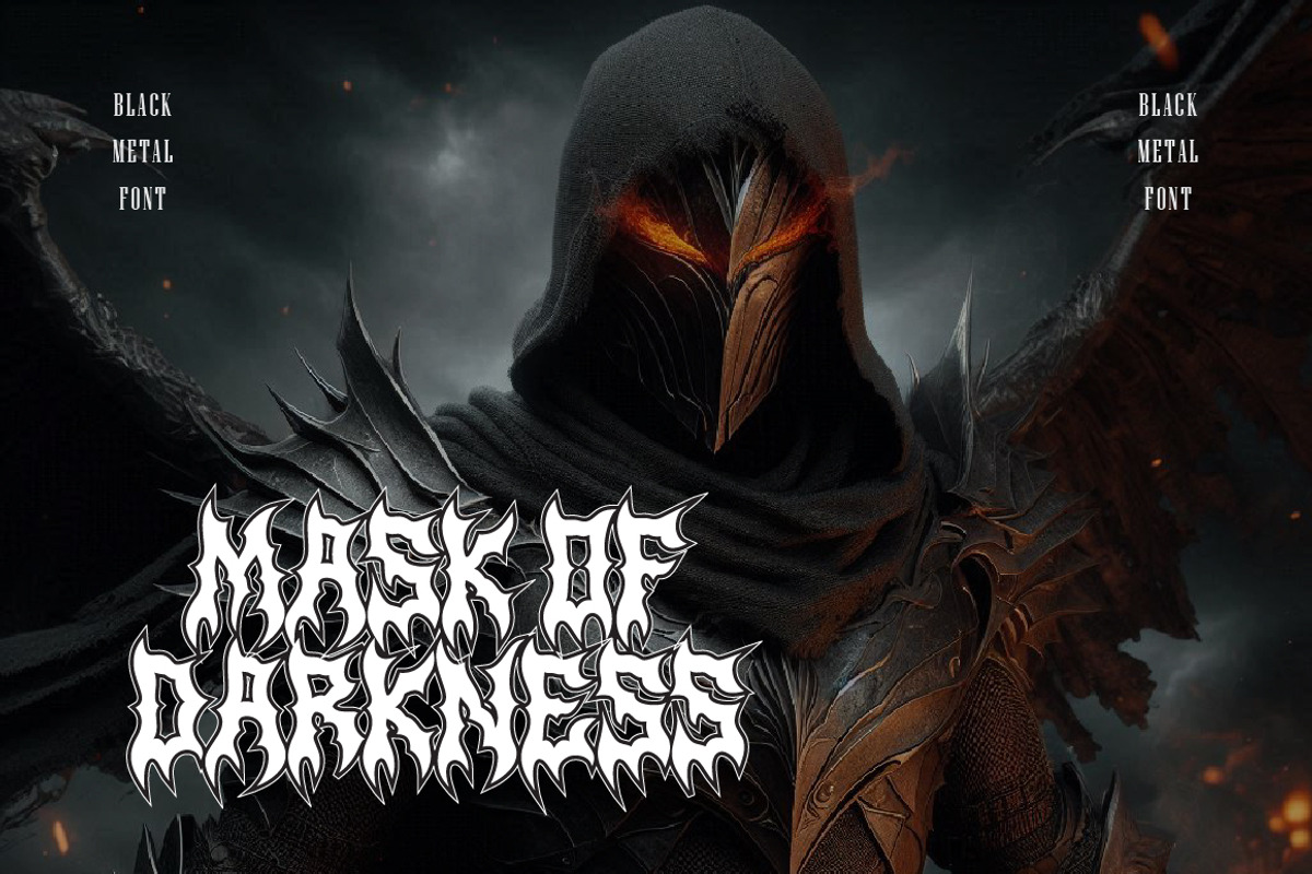 Darkfangs Blackmetal Font, a Blackletter Font by Typebae (Photo 5 of 7)