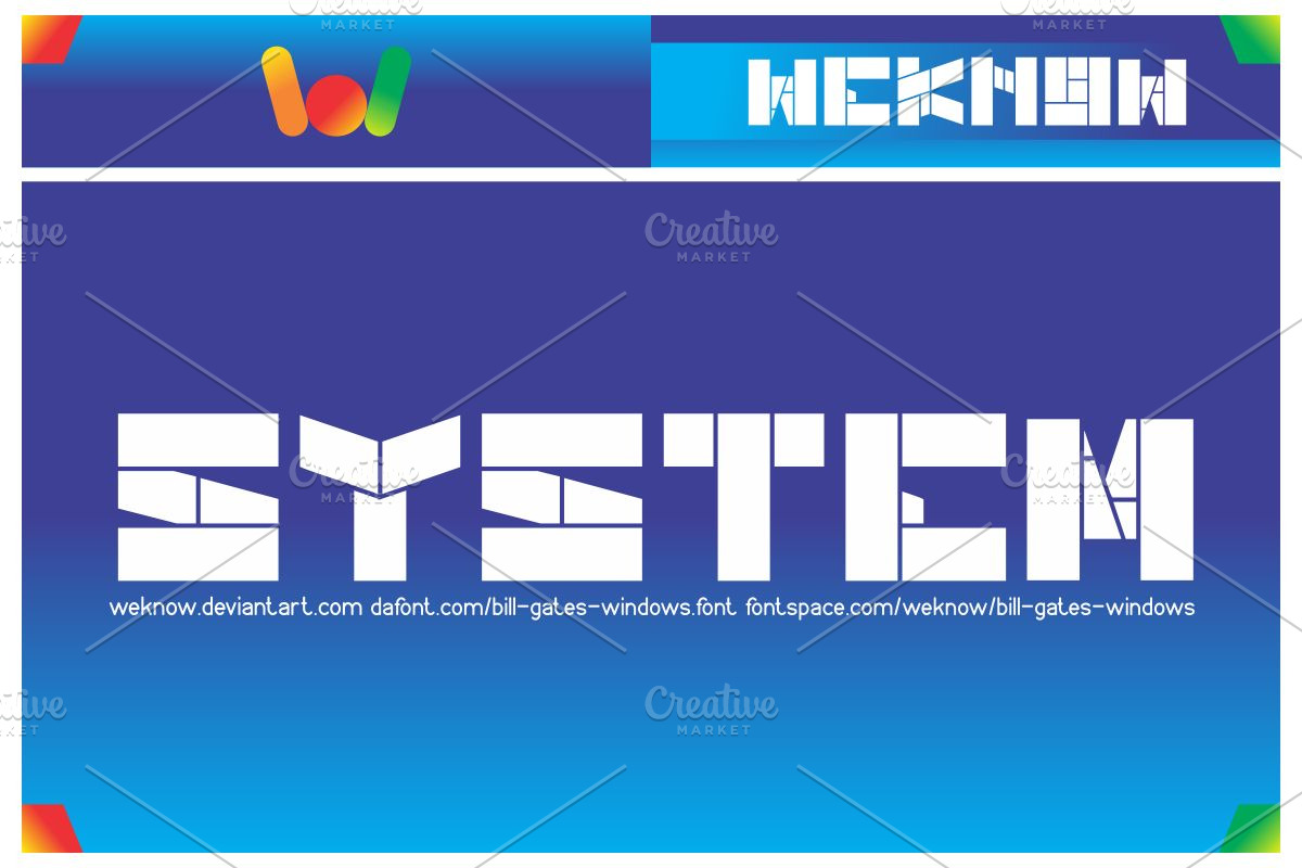 bill gates windows font preview 5