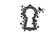 Floral Keyhole Frame SVG Bundle, an Illustration by Designs_River (Thumbnail 15 of 31)