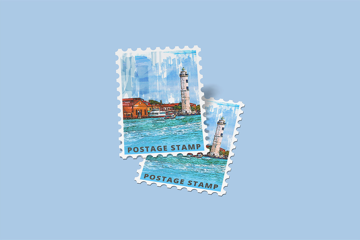 Postage Stamp Mockups Collection, a Flyer Template by Compositing Studio (Photo 10 of 22)
