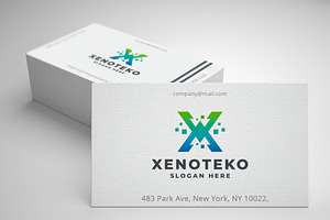 Digital Technology Letter X Logo, a Branding & Logo Template by Design_Planet