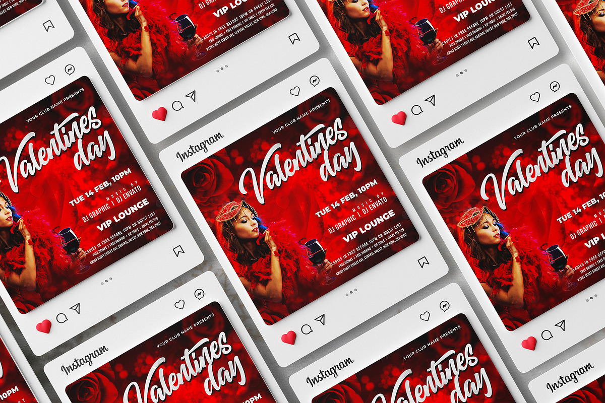 Valentines Party Flyer, a Flyer Template by DesignDevisers (Photo 8 of 9)