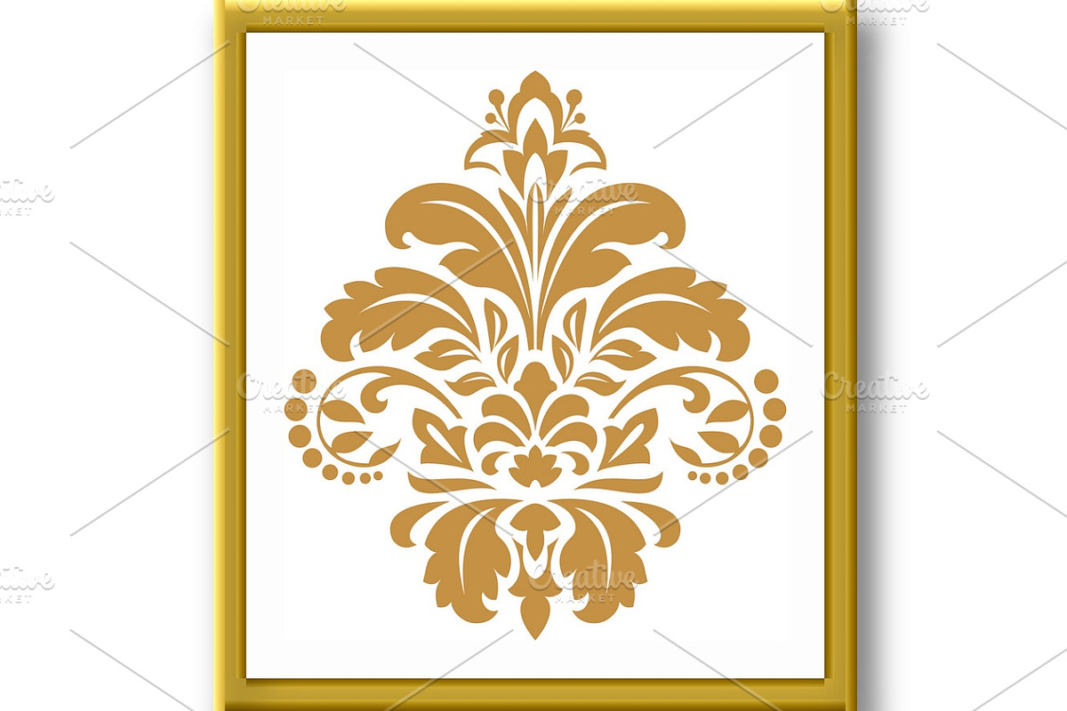 Damask graphic ornament. Floral desi, a Decorative Illustration by RODINA (Photo 2 of 3)