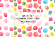 Seamless watercolor pink patterns, a Pattern Graphic by Alenarozova (Thumbnail 1 of 5)