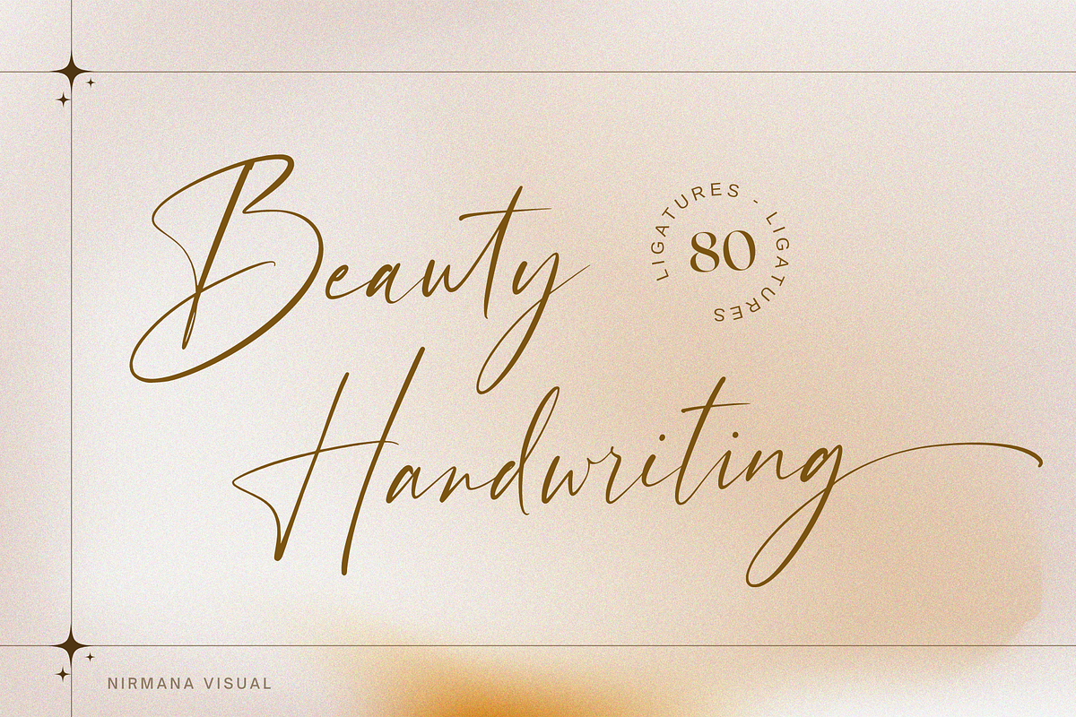 Beauty Handwriting handwritten font, a Script Font by Nirmana Visual (Photo 1 of 11)