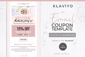 Canva & Klaviyo Template Coupon